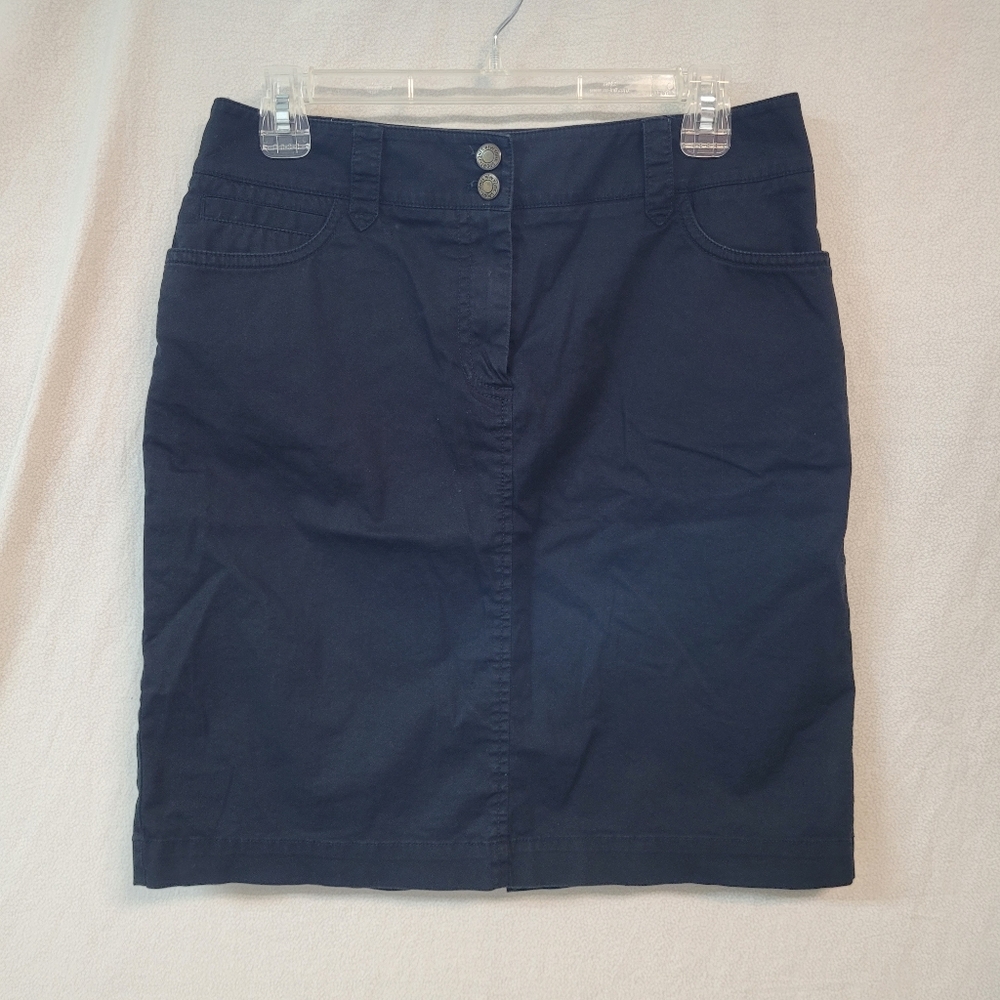 Jones New York Sport Skirt Stretch, Women's 6, Black, Preppy